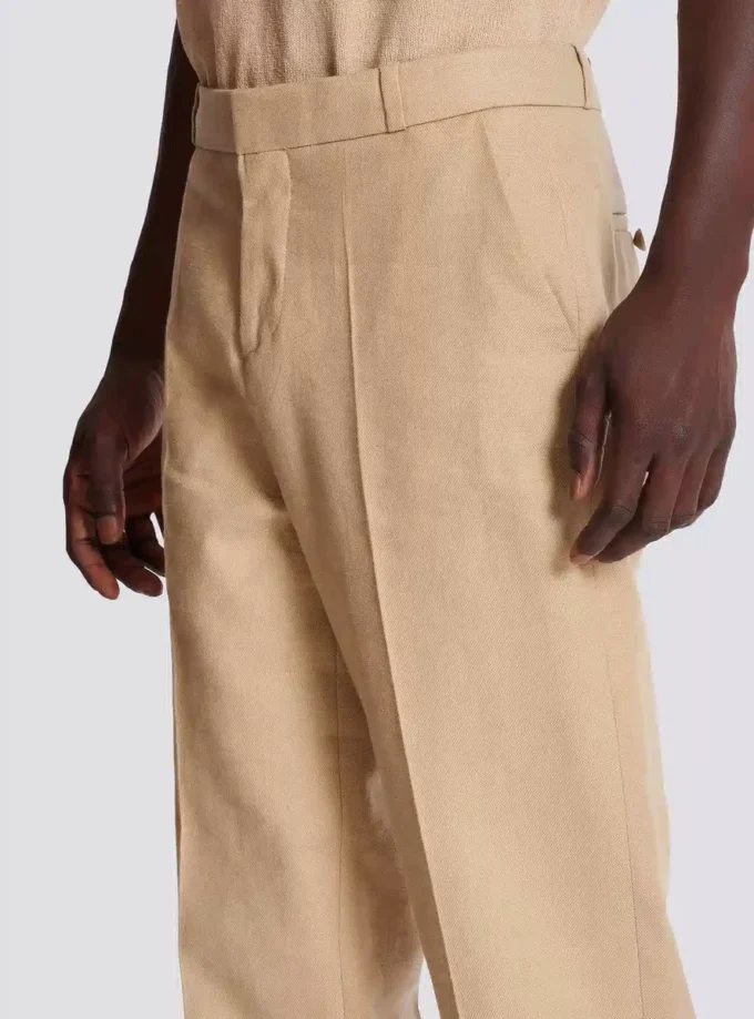 Gerade geschnittene Canvas-Hose Gerade geschnittene Canvas-Hose