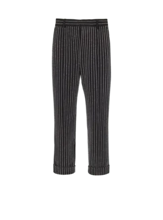 gerade geschnittene hose mit kristallstreifen 1 330x446 - Gerade geschnittene Hose mit Kristallstreifen