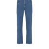 Gerade geschnittene Jeans aus blauem Denim Gerade geschnittene Jeans aus blauem Denim