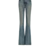 Gerade geschnittene Jeans aus verwaschenem Denim Gerade geschnittene Jeans aus verwaschenem Denim