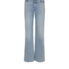 Gerade geschnittene Jeans aus verwaschenem Denim Gerade geschnittene Jeans aus verwaschenem Denim