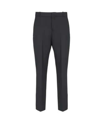 Gerade geschnittene Wollhose