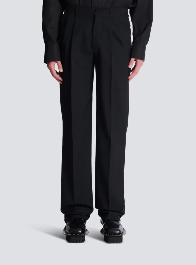 Gerade geschnittene Wollhose Gerade geschnittene Wollhose