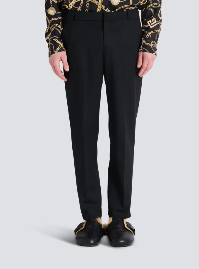 Gerade geschnittene Wollhose Gerade geschnittene Wollhose