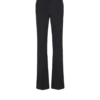 Gerade geschnittene Wollhose mit Kristallstickerei Gerade geschnittene Wollhose mit Kristallstickerei