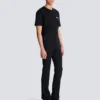 Gerade geschnittene Wollhose mit Kristallstickerei Gerade geschnittene Wollhose mit Kristallstickerei