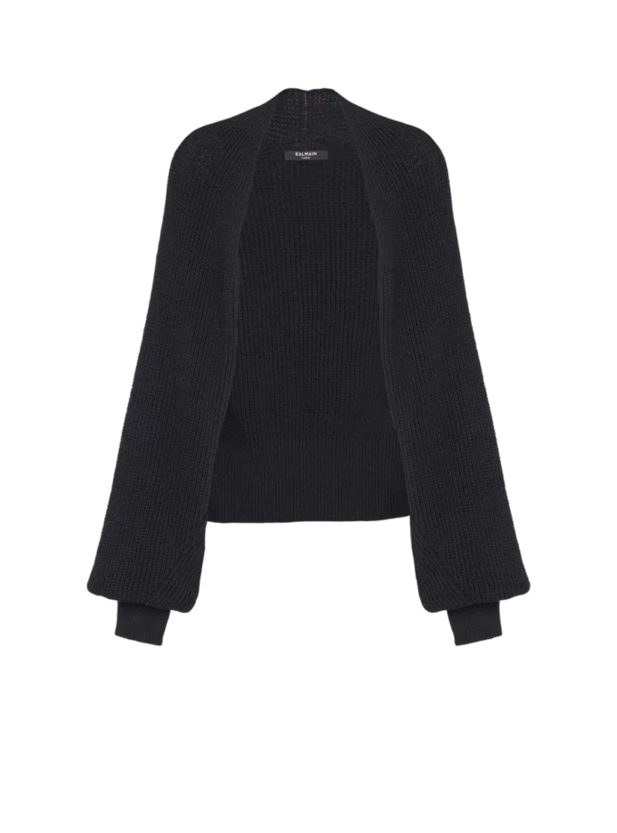 Gerippter Strickbolero