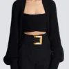 Gerippter Strickbolero