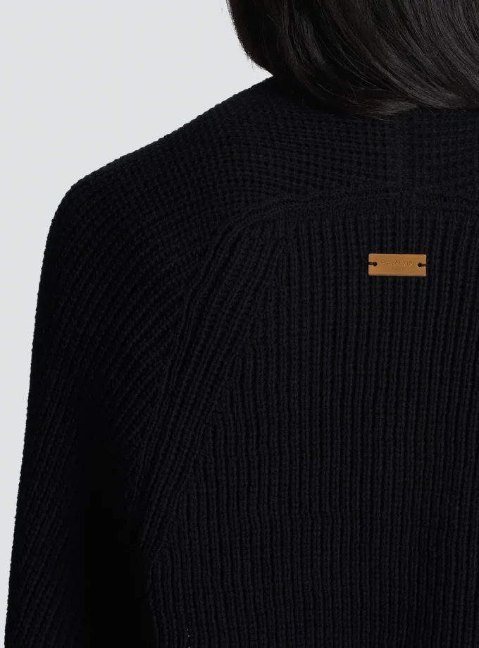 Gerippter Strickbolero