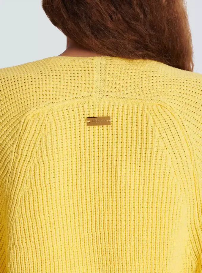 Gerippter Strickbolero