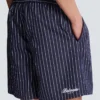 Gestreifte Pyjamashorts aus Popeline