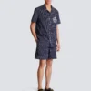 Gestreiftes Pyjamahemd aus Popeline