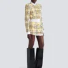 Glitzernder Tweed-Minirock Glitzernder Tweed-Minirock