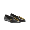 Glänzende Ballerinas aus Lammleder