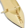 Glänzende Ballerinas aus Lammleder