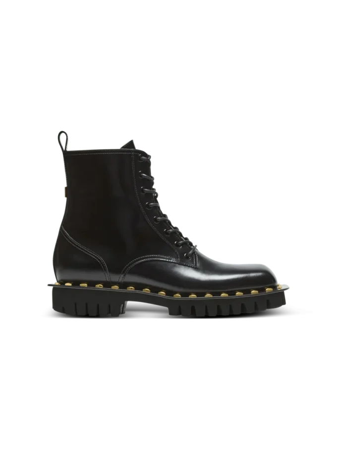Glänzende Leder-Armeestiefel Glänzende Leder-Armeestiefel