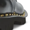 Glänzende Leder-Armeestiefel Glänzende Leder-Armeestiefel