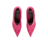 Glänzende Pumps aus Lammleder mit Keilabsatz