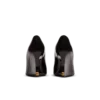 Glänzende Pumps aus Lammleder mit Keilabsatz