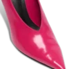 Glänzende Pumps aus Lammleder mit Keilabsatz