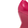 Glänzende Pumps aus Lammleder mit Keilabsatz