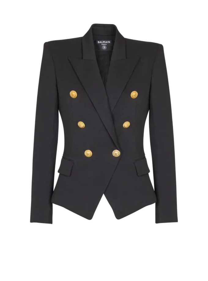 Grain de poudre 6-Knopf-Taillenkleid Grain de poudre 6-Knopf-Taillenkleid
