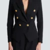 Grain de poudre 6-Knopf-Taillenkleid Grain de poudre 6-Knopf-Taillenkleid