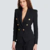 Grain de poudre 6-Knopf-Taillenkleid Grain de poudre 6-Knopf-Taillenkleid