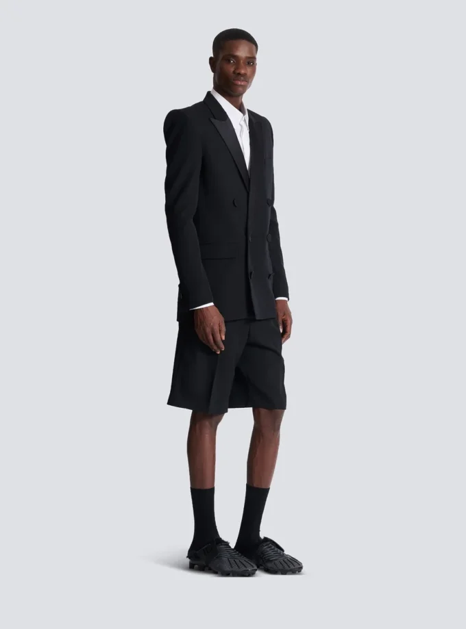 Grain de poudre Blazer mit Satinrevers Grain de poudre Blazer mit Satinrevers
