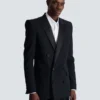 Grain de poudre Blazer mit Satinrevers Grain de poudre Blazer mit Satinrevers