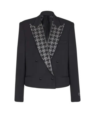 Grain de poudre Jacke mit Kristallen