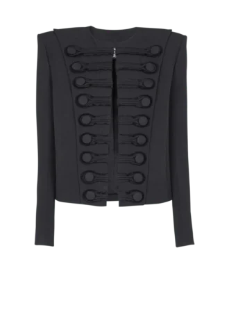 Grain de poudre Spencerjacke mit durchgehendem Schnitt