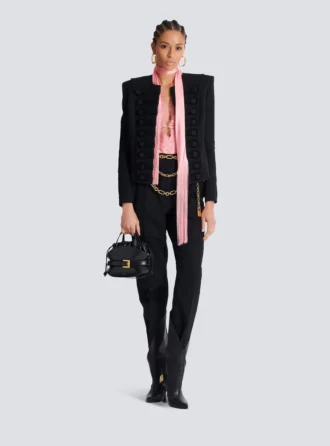 Grain de poudre Spencerjacke mit durchgehendem Schnitt