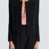 Grain de poudre Spencerjacke mit durchgehendem Schnitt Grain de poudre Spencerjacke mit durchgehendem Schnitt