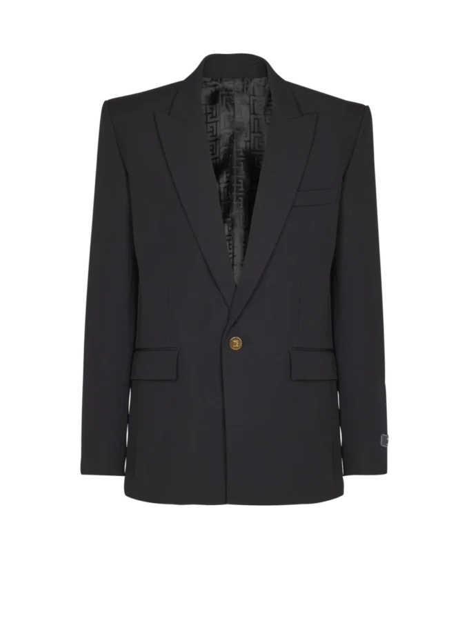 Grain de poudre Wolljacke mit 1 Knopf Grain de poudre Wolljacke mit 1 Knopf