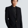 Grain de poudre Wolljacke mit 1 Knopf Grain de poudre Wolljacke mit 1 Knopf