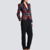 Gürteljacke aus kariertem Tweed Gürteljacke aus kariertem Tweed