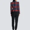 Gürteljacke aus kariertem Tweed Gürteljacke aus kariertem Tweed