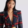 Gürteljacke aus kariertem Tweed Gürteljacke aus kariertem Tweed