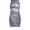 Halterneck-Kleid mit Trompe-l’œil-Strassverzierung Halterneck-Kleid mit Trompe-l’œil-Strassverzierung