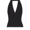 Halterneck-Top mit Zopfmuster Halterneck-Top mit Zopfmuster