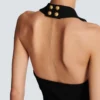 Halterneck-Top mit Zopfmuster Halterneck-Top mit Zopfmuster