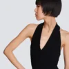 Halterneck-Top mit Zopfmuster Halterneck-Top mit Zopfmuster