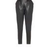 Hoch taillierte Kunstlederhose