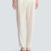 Hoch taillierte Seidenhose Hoch taillierte Seidenhose