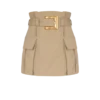 Hoch taillierter Gabardine-Rock Hoch taillierter Gabardine-Rock