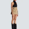 Hoch taillierter Gabardine-Rock Hoch taillierter Gabardine-Rock