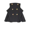 Hoch taillierter Rock mit Grain de Poudre-Muster Hoch taillierter Rock mit Grain de Poudre-Muster