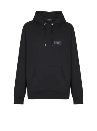 Hoodie mit Balmain Couture-Label