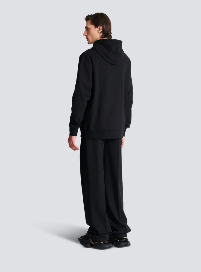 Hoodie mit Balmain Couture-Label Hoodie mit Balmain Couture-Label